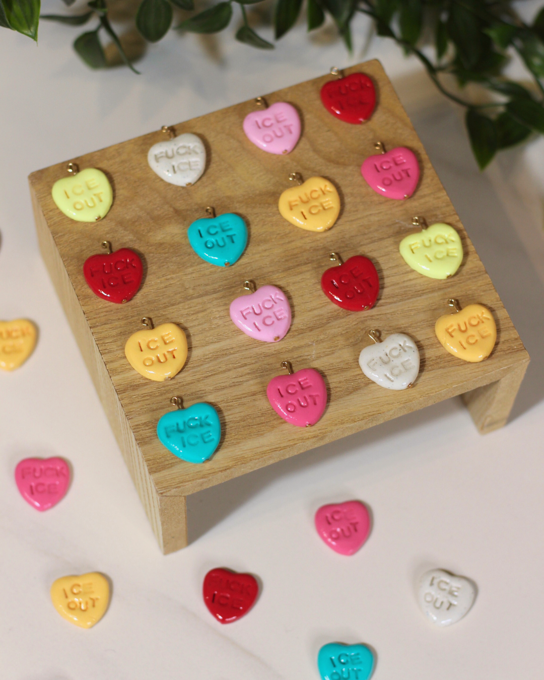The Candy Heart Ice Keychain / Bag Charm (3 Charms)