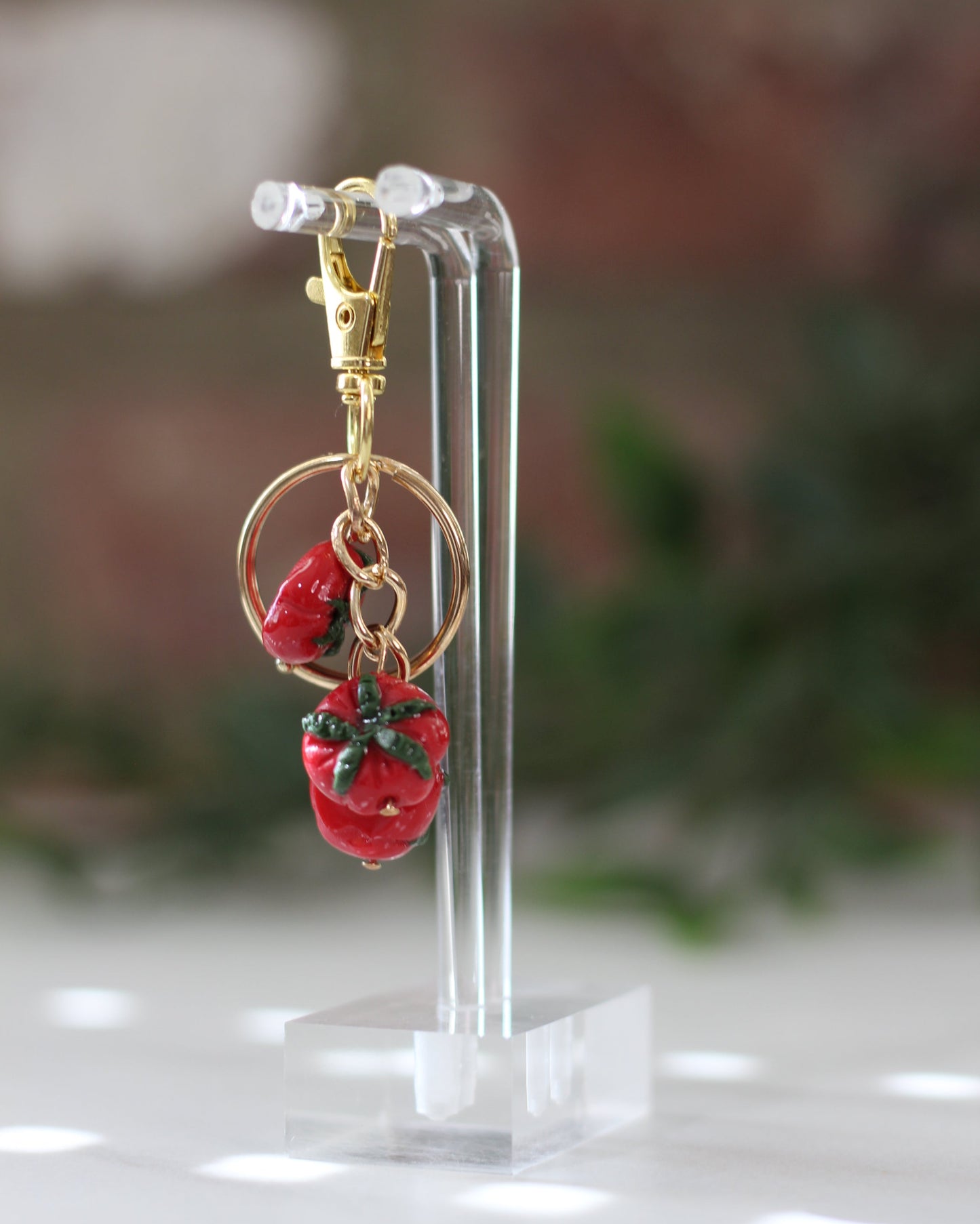 The Tomato Keychain / Bag Charm