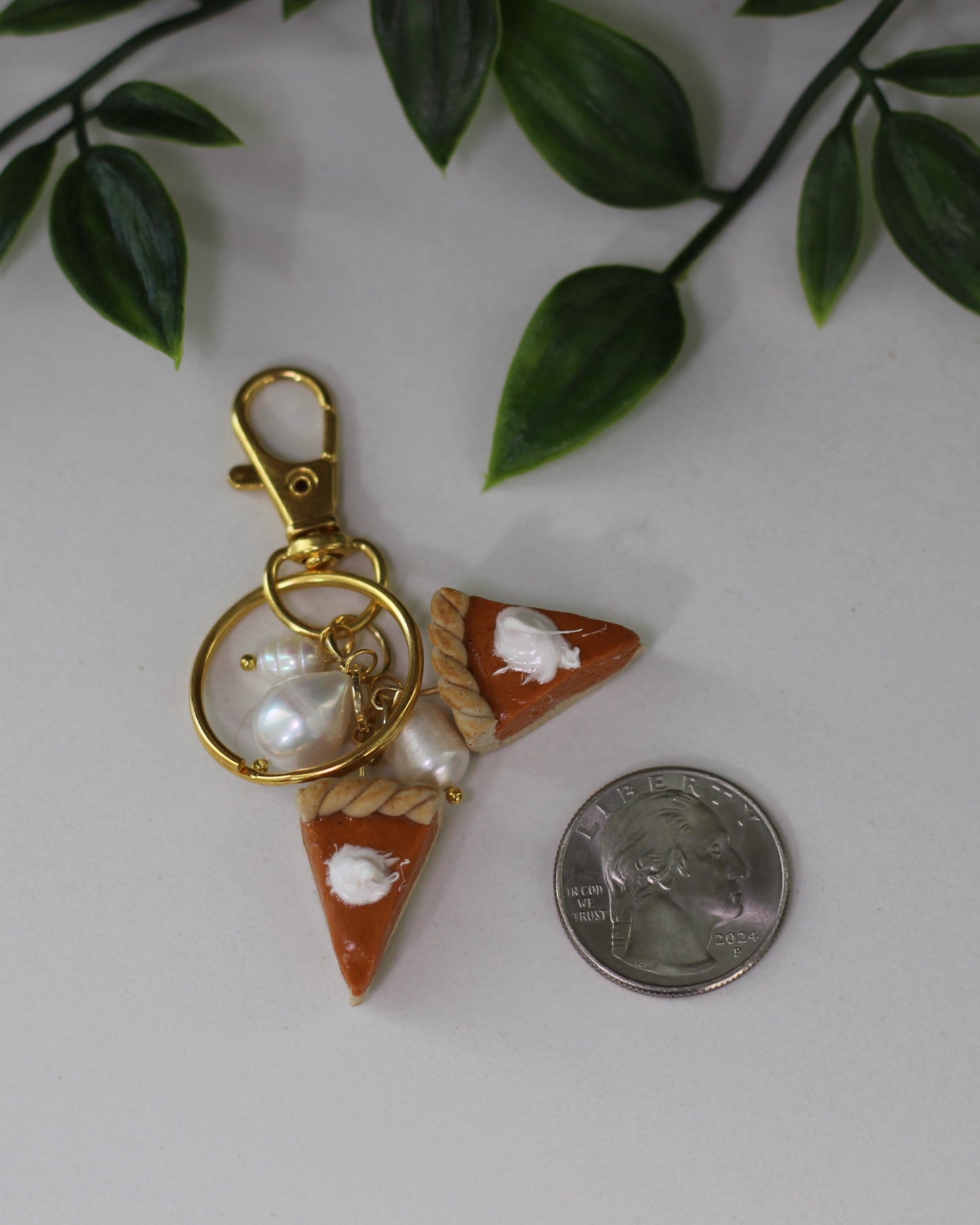 The Pumpkin Pie Keychain / Bag Charm